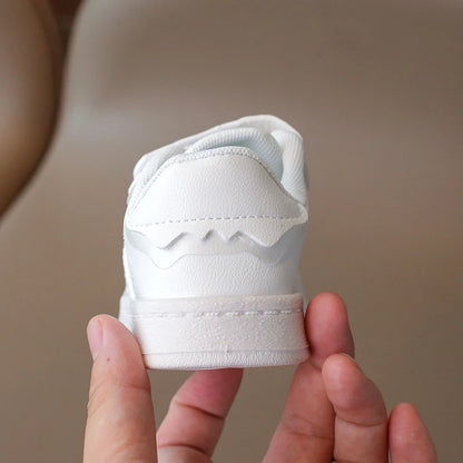 Children's Sneakers Kids Fashion Design White Non-slip Casual Shoes for Boys Girls Hook Breathable Sneakers Toddler Outdoor Shoe
