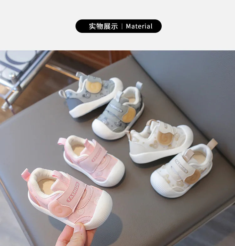 Kids Sneakers Baby Boys Girls Non Slip Spring Autumn 2025 Fashion Children Toddler Walking Shoes Design Cute Sweet Casual Shoes
