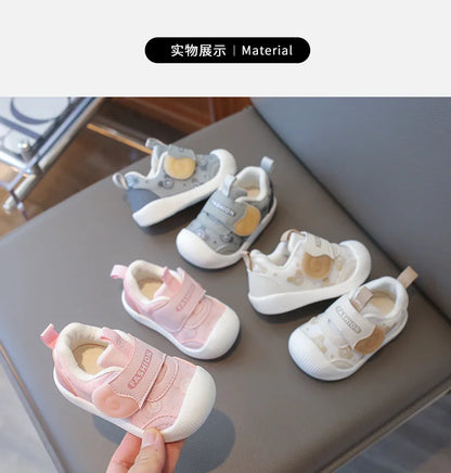 Kids Sneakers Baby Boys Girls Non Slip Spring Autumn 2025 Fashion Children Toddler Walking Shoes Design Cute Sweet Casual Shoes