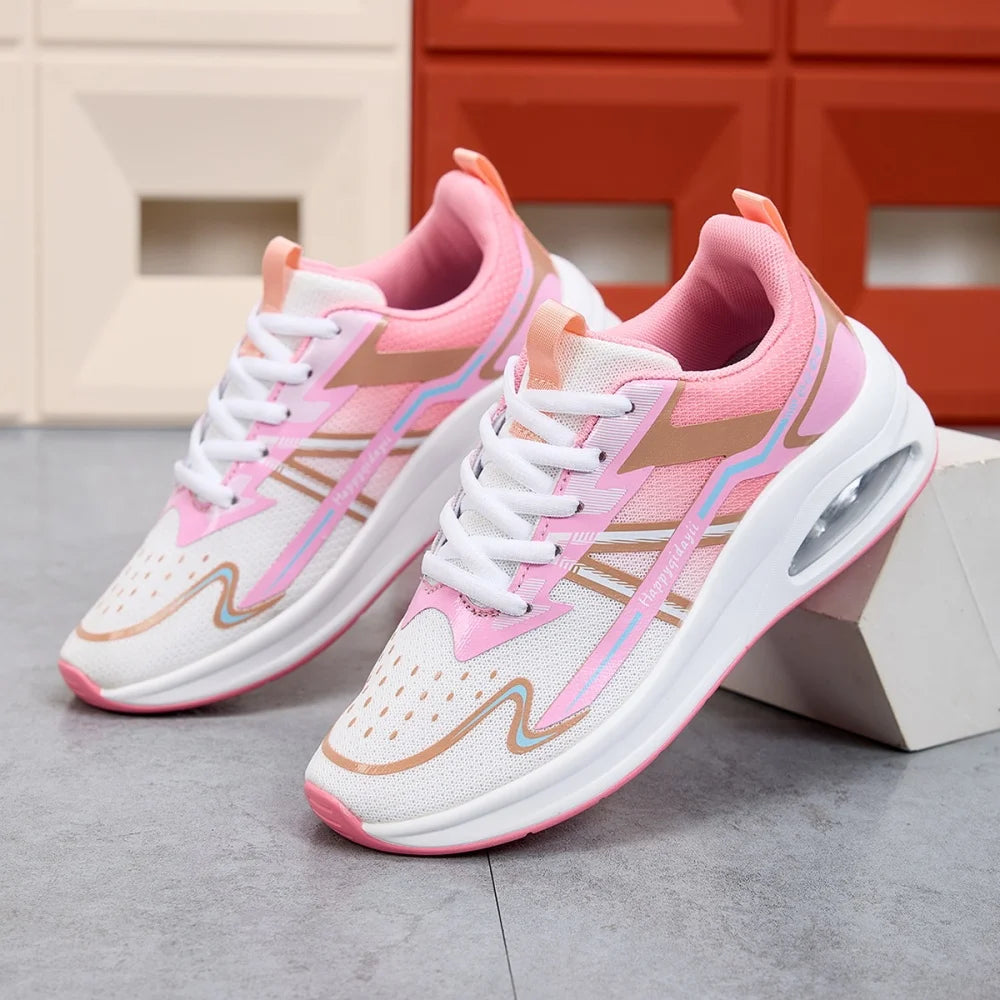 Women's Running Shoes Comfortable Breathable Sports Sneakers Wear-resistant Anti-slip Shoes Shock-absorbing Training Sneakers