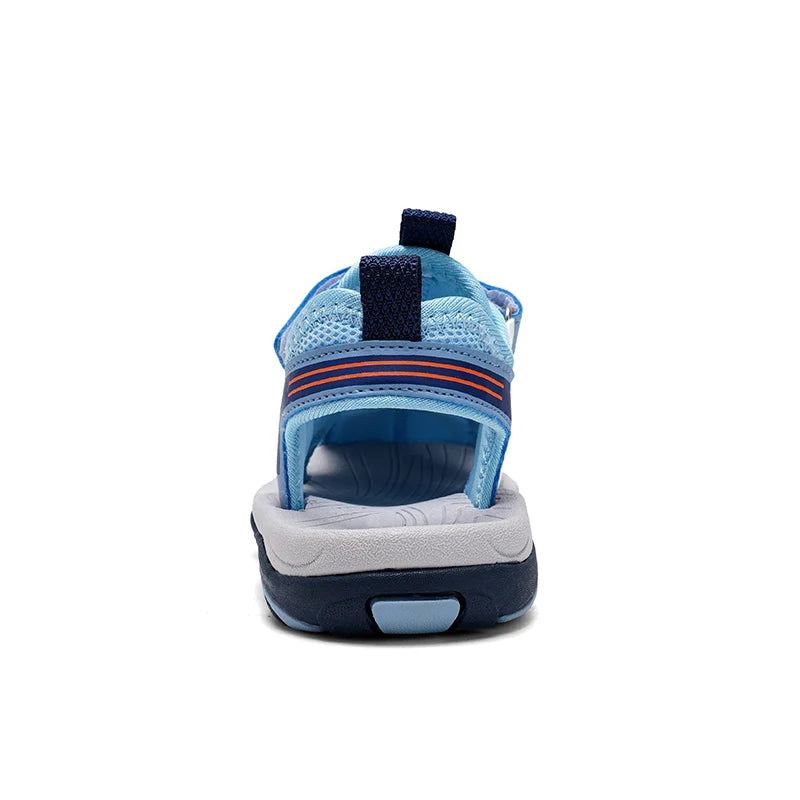 Summer Kids Beach Sandals Shoes Closed Toe Anti Bump Children's Walking Flat Shoe Outdoor Breathable Boy's Soft Sole Sandals