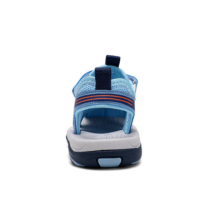 Summer Kids Beach Sandals Shoes Closed Toe Anti Bump Children's Walking Flat Shoe Outdoor Breathable Boy's Soft Sole Sandals