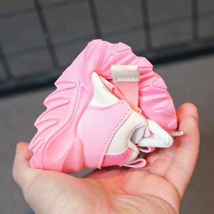 Kids Sport Chunky Shoes Mesh Breathable Casual Girls Sneakers children boy Shoes