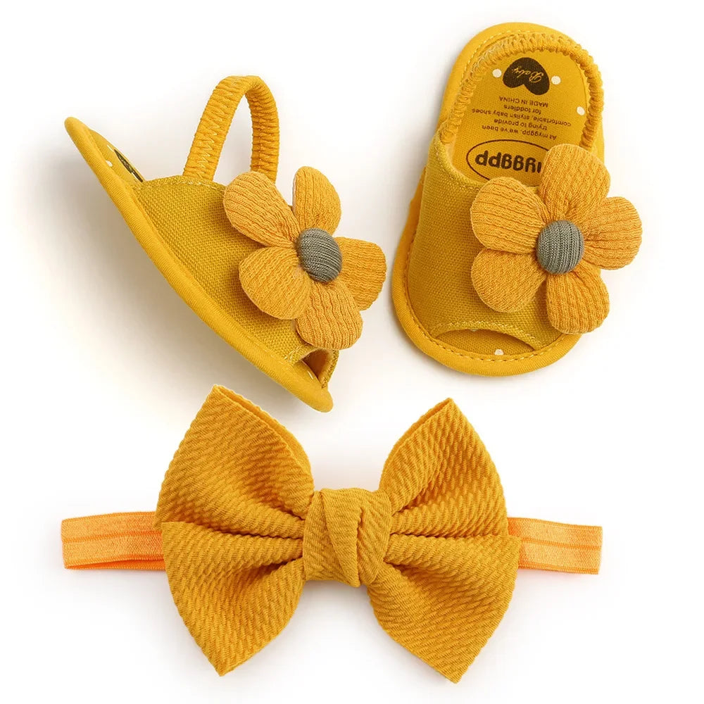 Baby Girls Sandals Summer Shoes Outdoor First Walker Toddler Girls Shoes for Summer