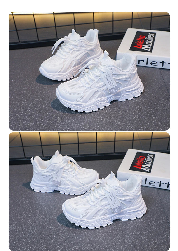 Girls Sneakers Children Casual Shoes Mesh Platform Designer Tennis Sneaker Kids Sports Shoe for Girl