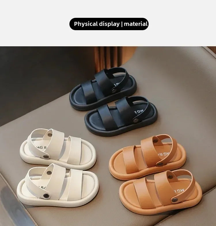 Children's Sandals  Summer New Style Beach Shoes Soft Bottom Boys' Shoes Trendy Casual Wear Ideal for Outdoor Activities
