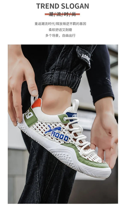 Shoes For Men Mesh Sneakers Summer Casual Breathable Sports Outdoor Hiking Tennis Running Designer Luxury Platform Loafers   (Available)
