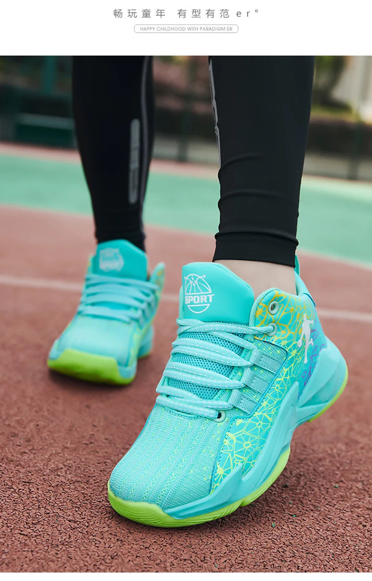Kids Sneakers Boys Basketball Shoes Children's Casual Shoes Outdoor Training Running Sneakers Child Non-slip Comfortable 8