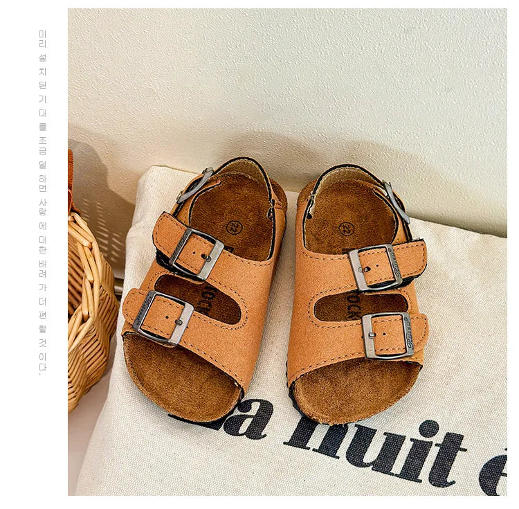 Boys Girls Summer Outdoor Soft Sole Anti Slip Kids Shoes Toddler Casual Open Toe Flat Sandals сандали
