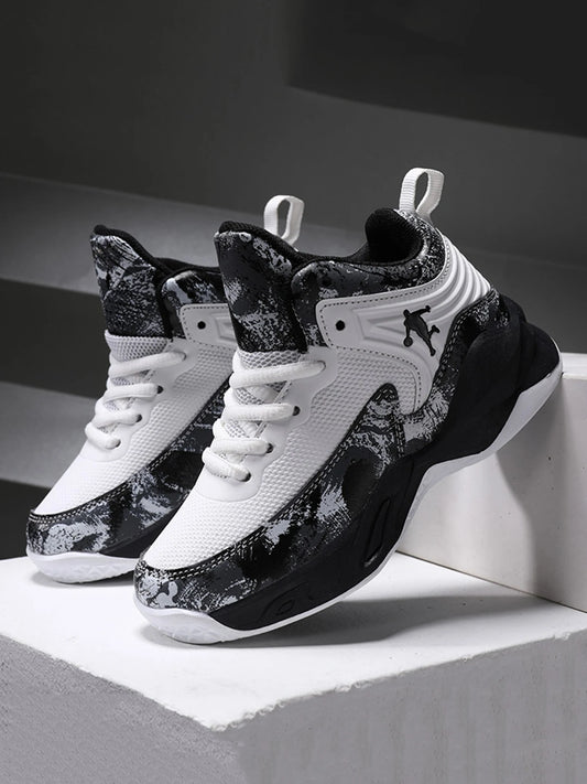 New Boys Brand Basketball Shoes for Kids Sneakers Thick Sole Non-slip Children Sports Shoes Child Boy Basket Trainer Shoes