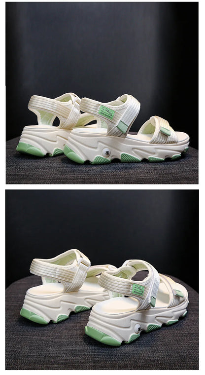 Sandals Women Shoes New Summer Sports Daddy Fashion Casual Non-Slip Platform non-slip Beach Shoes Sandalias