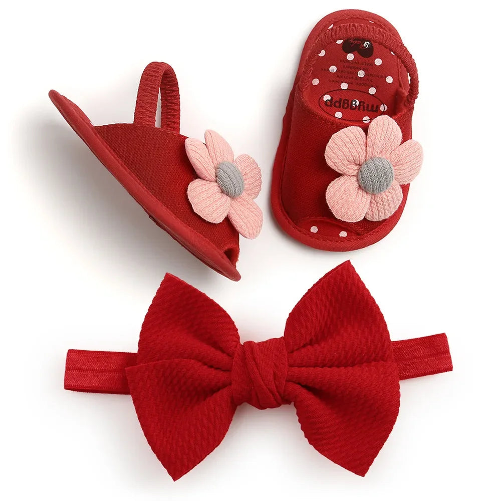 Baby Girls Sandals Summer Shoes Outdoor First Walker Toddler Girls Shoes for Summer