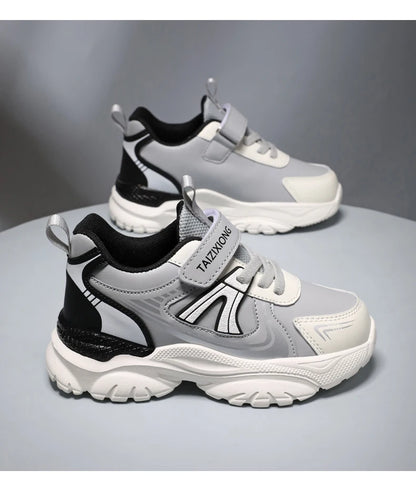 Kids Sneakers Casual Sports Shoes for Children 2025 New Design PU Leather Sneakers Boys Fashion Printed Running Shoes Trainers