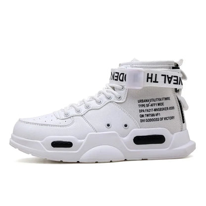 Mens Casual Sneakers High-tops Sneakers Trendy Boys Basketball Sports Tennis Shoes Outdoor Off-road Shoes Couple Sneakers