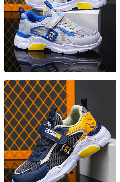 Kid Sneakers Sport Shoes for Boys Girls Fashion Children Breathable Mesh Comfort Casual Non-Slip Outdoor Running Shoes