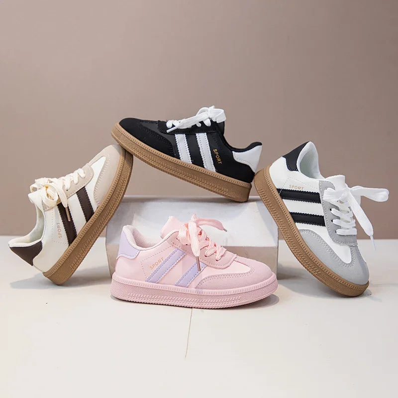 Kids Sneakers for Girls Spring Autumn New Boys Sneakers Fashion Patchwork Versatile Children Causal Tennis Shoes Hook Loop
