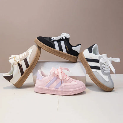 Kids Sneakers for Girls Spring Autumn New Boys Sneakers Fashion Patchwork Versatile Children Causal Tennis Shoes Hook Loop
