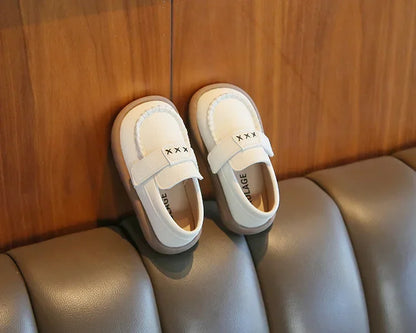 Boys Formal Leather Shoes for Children Kindergarten School Fashion Flats Kids Slip-on Loafers Classic Spring Autumn Korean Style