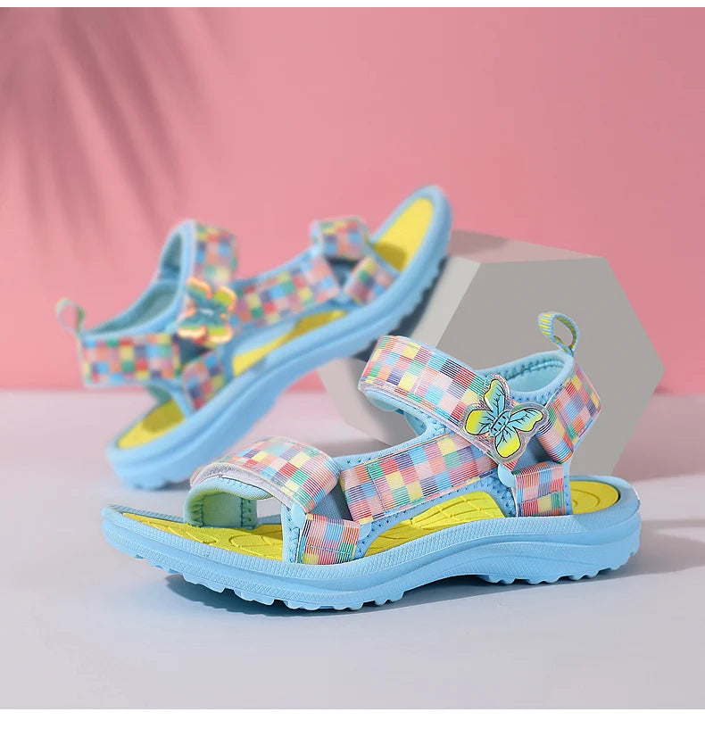 Summer Children Sandals Baby Toddler Soft Non-slip Princess Shoes Baby Cute Pearl Princess Dance  Kids Performance Prop