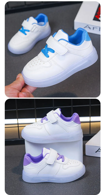 Zapatos Fashion Girls' Sneakers Spring New Kids Luminous Shoes Breath Boys Shoes Anti Slip Girls Casual Shoe Кроссовки