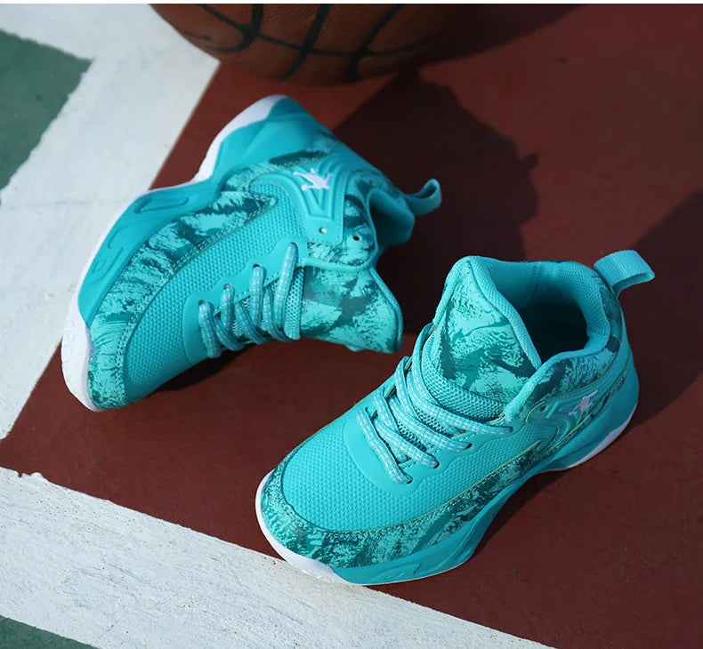 Children's Basketball Shoes for Boys Kids Sneakers Outdoor Non-slip Sports Running Child Girls Basket Trainer Shoes Walking Shoe