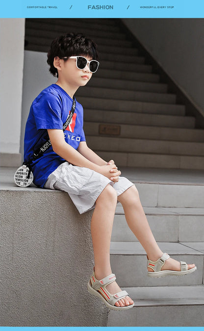 New Boys Sandals Shoes Summer Non-slip Beach Children Shoe Cartoon Sandal Girls Sandals Soft Baby Outdoor Beach Kids Sneakers