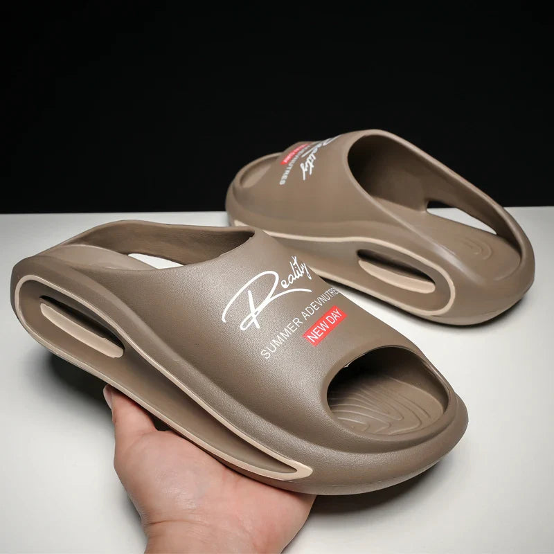 Men's Slippers New Style Casual Soft-Soled Home Sandals Non-Slip Thick-Soled Comfortable Lightweight Beach Shoes