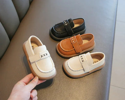 Boys Formal Leather Shoes for Children Kindergarten School Fashion Flats Kids Slip-on Loafers Classic Spring Autumn Korean Style