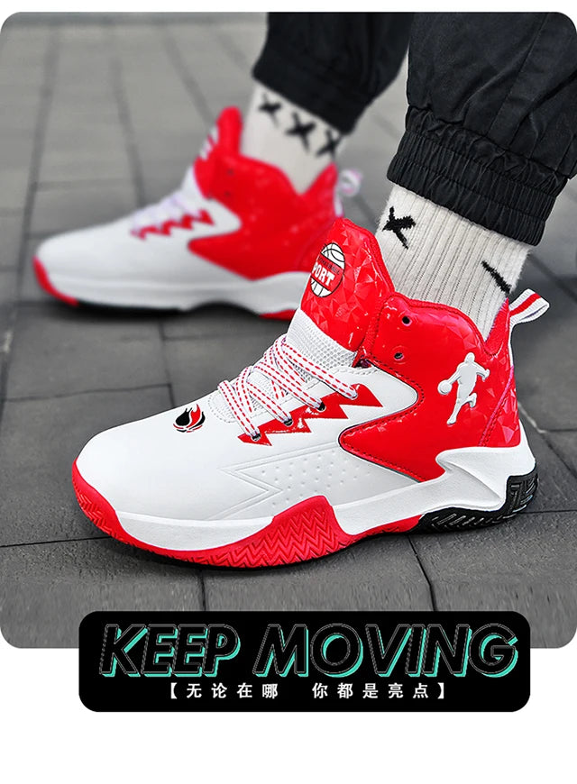 Kids High Top Basketball Shoes for Sports