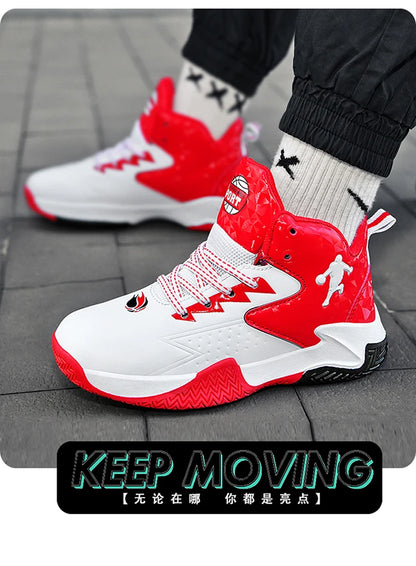 Kids High Top Basketball Shoes for Sports