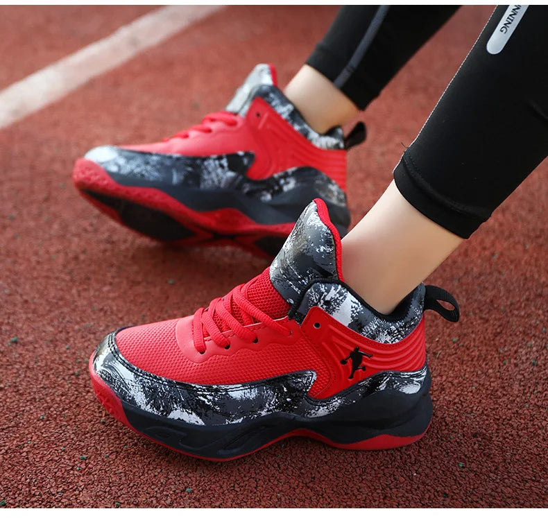 Children's Basketball Shoes for Boys Kids Sneakers Outdoor Non-slip Sports Running Child Girls Basket Trainer Shoes Walking Shoe