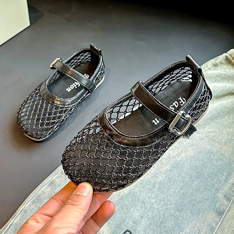 Baby Girls Summer Fashion Kids Soft Cute Grid Daily School Students Sandals Elegant Bow Casual Lightweight Flats Zapatos Mujer