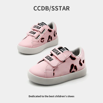 Girls Sneakers Spring Autumn Kids Fashion Brand Sport Running Chunky Trainers Baby Children Casual Glittler Star Shoes Soft Sole