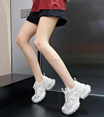 Athletic Woman Footwear New Sneakers Sports Designer Luxury Vulcanized Shoe Trends On Sale Mesh Breathable Shoes for Women