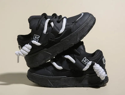 Trendy Women's Men Chunky Sneakers Versatile Casual Thick Soled Board Shoes Female Little White Shoes Walking Shoe Hombre Mujer