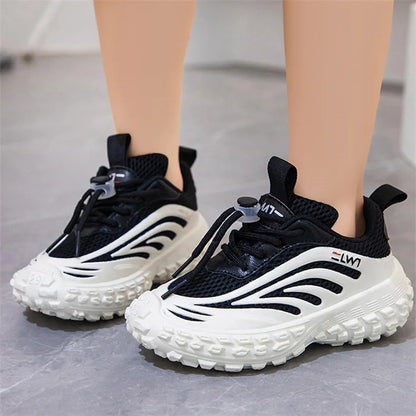 Breathable Mesh Kids Girls And Boys Casual Shoes Rubber Sole Summer Autumn Toddlers Tennis 3-6y