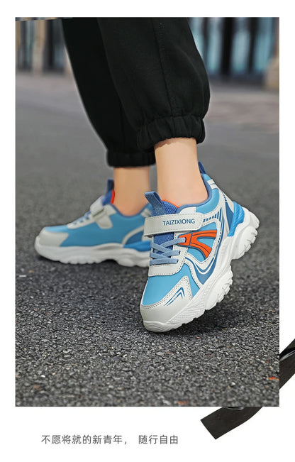 Kids Sneakers Casual Sports Shoes for Children 2025 New Design PU Leather Sneakers Boys Fashion Printed Running Shoes Trainers