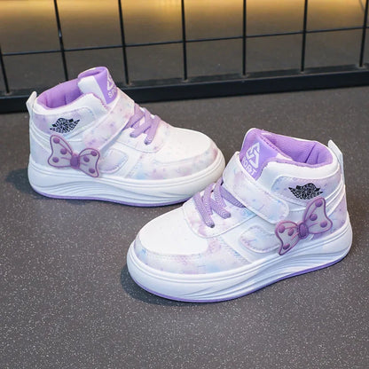Children's SneakersGirls Casual Shoes Student Shoes Anti-slip Teen Sport Pink Blue Shoes Size 26-37