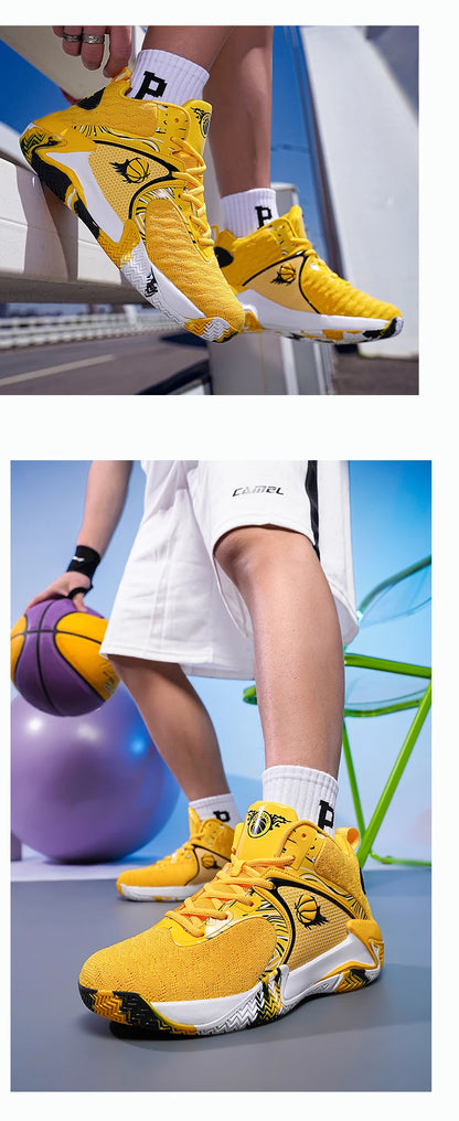 New Men's Basketball Shoes Cushion Anti Slip Sports Shoes Fitness Training Shoes Male Basketball Boots Tenis Sneakers Size 39-48