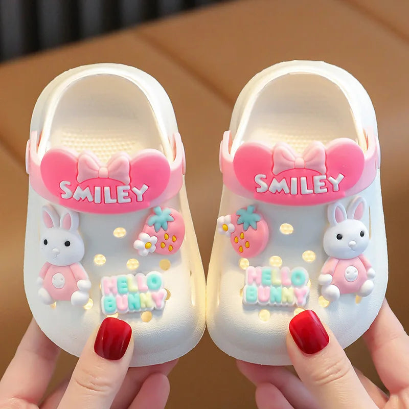 Cartoon Beach Children's Sandals Boys and Girls Summer Non Slip Soft Soled Indoor Shoes Kids Household Sandals Baby Slippers