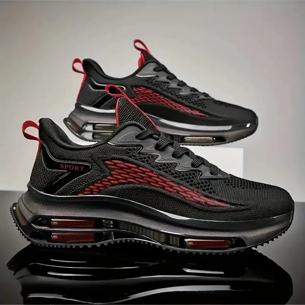 High Quality Sneakers Male Trend Red Platform Basketball Shoes Men Casual White Sport Walking Sneakers Men's Trainer