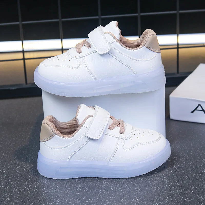 Zapatos Fashion Girls' Sneakers Spring New Kids Luminous Shoes Breath Boys Shoes Anti Slip Girls Casual Shoe Кроссовки