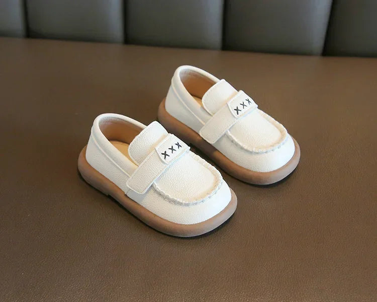 Boys Formal Leather Shoes for Children Kindergarten School Fashion Flats Kids Slip-on Loafers Classic Spring Autumn Korean Style