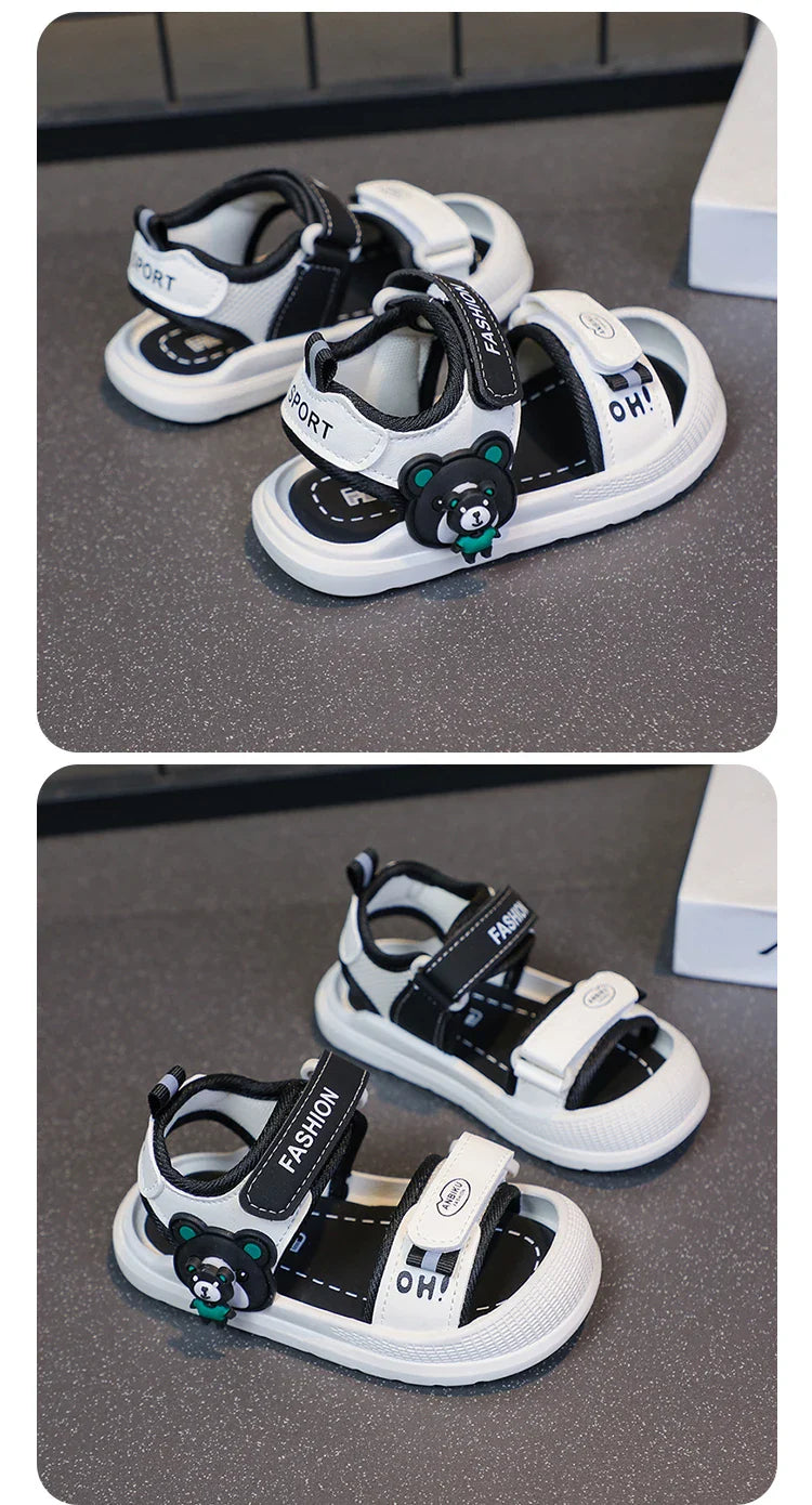 Toddler Sandals For Baby  Boys Girls Sandals Soft-soled Cartoon First Step Footwear For Infant Kids Trend Fashion