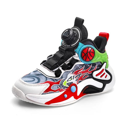 Kids Sneakers Fashion Basketball Shoes for Children Boys Breathable Mesh Sneakers Casual Sports Shoes New Design Trainers