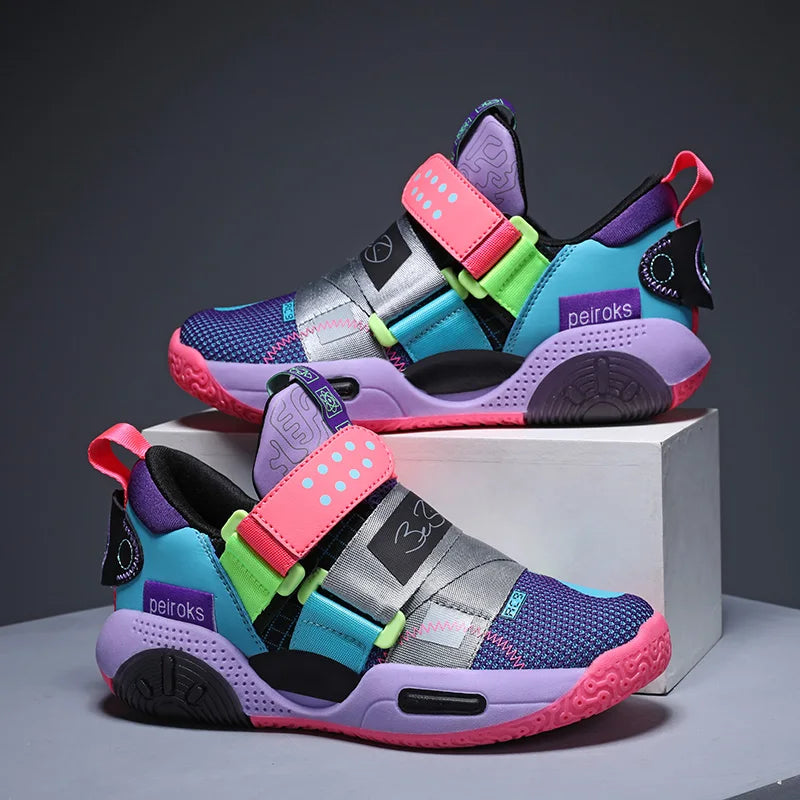 2025 New Children's Basketball Shoes For Boys Girls Non-slip Kids Sport Shoes Lightweight Outdoor Sneakers Trainers Footwear