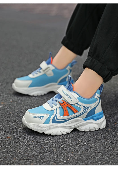 Kids Sneakers Casual Sports Shoes for Children 2025 New Design PU Leather Sneakers Boys Fashion Printed Running Shoes Trainers
