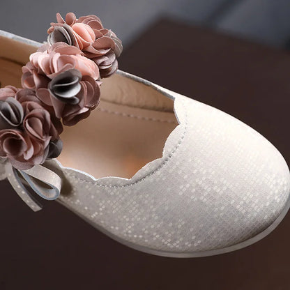 Kids Girls Party Shoes Students Non-slip Performance Leather Footwear Solid Color Children  Wedding Shoes Baby Princess Footwear