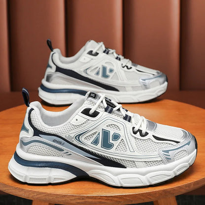 Men's Sneakers Fashion Breathable Sports Shoes Outdoor Running Shoes for Men Lace Up Platform Training Sneakers Tenis Masculino