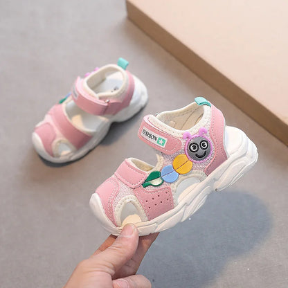 Girls Kids Sandals Soft Comfortable Closed Toe Protective Sandals,Cartoon Colorful Cute Shoes Kids Summer Boys Girls